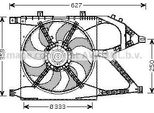 Ava OL7519 Ventola Radiatore Oe 24445190 Compatibile Con Corsa C