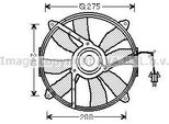 Ava MS7521 Ventola Radiatore Oe 0015001293 Compatibile Con Classe C, Clk, Classe E