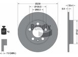 Bendix Braking BDS1668 Disco Freno Oe 1J0615601D Compatibile Con A3 8L, Tt, Octavia, Bora, Golf Iv