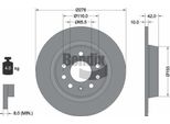 Bendix Braking BDS1453 Disco Freno Oe 569122 Compatibile Con Astra H, Zafira