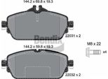 Bendix Braking BPD1115 Set Di Pastiglie Freno, Freno A Disco Oe 0004208700 Compatibile Con Classe C, Classe E