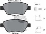 Bendix Braking BPD1019 Set Di Pastiglie Freno, Freno A Disco Oe 93189815 Compatibile Con Doblo, Adam, Corsa D