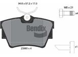 Bendix Braking BPD1021 Set Di Pastiglie Freno, Freno A Disco Oe 6000620052 Compatibile Con Talento, NV300, Primastar, Vivaro, Trafic