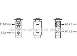 Ava PR1048 Valvola Di Espansione, Climatizzatore Oe 10510001 Compatibile Con 911, 928