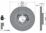 Bendix Braking BDS1480 Disco Freno Oe MB699716 Compatibile Con L200, Pajero, 406