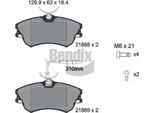 Bendix Braking BPD1491 Set Di Pastiglie Freno, Freno A Disco Oe 6025315867 Compatibile Con Espace