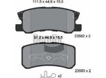 Bendix Braking BPD1199 Set Di Pastiglie Freno, Freno A Disco Oe 068020256AA Compatibile Con Sebring, C-Crosser, C4, Compass, Patriot, Flavia, Asx, Grandis, Lancer, Outlander, Pajero, 4007, 4008