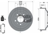 Bendix Braking BDM1028 Tamburo Freno Oe 424738 Compatibile Con Jumper, Ducato, Boxer