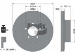 Bendix Braking BDS1087HC Disco Freno Oe 34116753221 Compatibile Con Serie 5 E60, Serie 5 E61, Serie 6 E63, Serie 6 E64