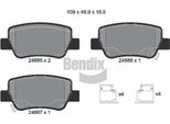 Bendix Braking BPD1341 Set Di Pastiglie Freno, Freno A Disco Oe 0446605040 Compatibile Con Avensis