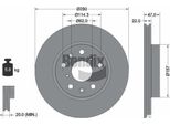 Bendix Braking BDS1204 Disco Freno Oe 71742850 Compatibile Con Sedici