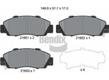 Bendix Braking BPD1825 Set Di Pastiglie Freno, Freno A Disco Oe 45022SX0J03 Compatibile Con Accord, Civic, CR-V, HR-V, Integra, Legend, Nsx, Prelude, Shuttle