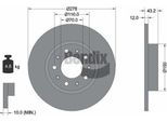 Bendix Braking BDS1416 Disco Freno Oe 51767377 Compatibile Con Alf. 159, Brera, Giulietta, Spider, 500X, Compass, Renegade