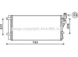 Ava KAA5148D Condensatore, Climatizzatore Oe 976062G650 Compatibile Con Magentis