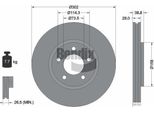 Bendix Braking BDS1886 Disco Freno Oe 04683918 Compatibile Con Voyager