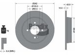 Bendix Braking BDS1384 Disco Freno Oe 584110U300 Compatibile Con Accent, Bayon, I20, Solaria, Rio, Stonic
