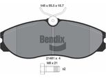 Bendix Braking BPD1396 Set Di Pastiglie Freno, Freno A Disco Oe 1203933 Compatibile Con Maverick, Serena, Terrano, Vanette