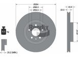 Bendix Braking BDS1096 Disco Freno Oe 1641022023 Compatibile Con Alf. 147, Alf. 156, Alf. 164, Alf. Gt, Alf. Gtv, Alf. Rz, Spider, Doblo, Qubo, Tipo, Combo