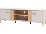 Dmora Mobile Porta Tv Lauco 164X40X52H Cm Beige, Un Ripiano 2 Ante