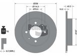 Bendix Braking BDS2132 Disco Freno Oe 5841129300 Compatibile Con Coupé, Elantra, Lantra, Matrix