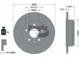 Bendix Braking BDS1999 Disco Freno Oe 42510S7AJ00 Compatibile Con FR-V, Stream