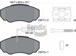 Bendix Braking BPD1161 Set Di Pastiglie Freno, Freno A Disco Oe 425242 Compatibile Con Jumper, Ducato, Boxer