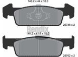Bendix Braking BPD1381 Set Di Pastiglie Freno, Freno A Disco Oe 410609646R Compatibile Con Logan, Sandero