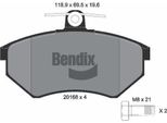 Bendix Braking BPD1284 Set Di Pastiglie Freno, Freno A Disco Oe 357698151B Compatibile Con A4 8D, Cordoba, Ibiza, Inca, Toledo, Caddy, Corrado, Golf Iii, Golf Iv, Passat 35I, Vento
