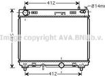 Ava TO2358 Radiatore Motore Oe 164000N050 Compatibile Con Yaris