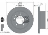 Bendix Braking BDS1934 Disco Freno Oe 5 Compatibile Con Sorento
