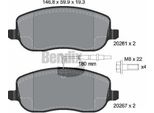 Bendix Braking BPD1128 Set Pastiglie Freno, Freno A Disco Oe 1617258380 Compatibile Con C8, Jumpy, Scudo, Ulysse, Phedra, 807, Expert