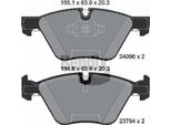 Bendix Braking BPD1276 Set Di Pastiglie Freno, Freno A Disco Oe 2288856 Compatibile Con Serie 1 E81, Serie 1 E87, Serie 1 E88, Serie 1 E82, Serie 3 E90, Serie 3 E93, Serie 3 E92, Serie 3 E91