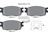 Bendix Braking BPD1483 Set Pastiglie Freno, Freno A Disco Oe 581011JA10 Compatibile Con I20