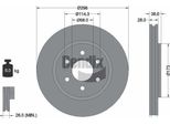 Bendix Braking BDS1260 Disco Freno Oe 402069BE0A Compatibile Con NP300, Pathfinder