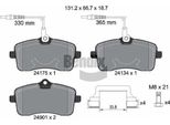 Bendix Braking BPD1174 Set Di Pastiglie Freno, Freno A Disco Oe 1611456580 Compatibile Con 407