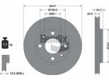 Bendix Braking BDS1034 Disco Freno Oe 1618864480 Compatibile Con Ax, Saxo, Xsara, Zx, 106, 205, 206, 306, 309