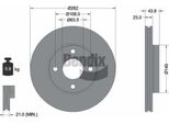 Bendix Braking BDS1562 Disco Freno Oe 2095058 Compatibile Con Fiesta