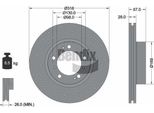Bendix Braking BDS1544LHC Disco Freno Oe 99635103103 Compatibile Con 911, Boxster, Cayman