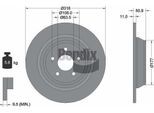 Bendix Braking BDS1560 Disco Freno Oe 2007750 Compatibile Con Kuga