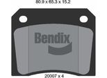 Bendix Braking BPD1673 Set Di Pastiglie Freno, Freno A Disco Oe GBP141 Compatibile Con Xj, Xjsc