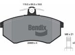 Bendix Braking BPD1718 Set Di Pastiglie Freno, Freno A Disco Oe 357698151 Compatibile Con A4 8D
