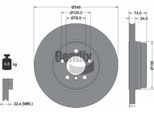 Bendix Braking BDS2106HC Disco Freno Oe 34216765889 Compatibile Con Serie 7 E65