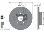 Bendix Braking BDS1352 Disco Freno Oe SDB000080 Compatibile Con Freelander