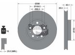 Bendix Braking BDS1312 Disco Freno Oe 272403 Compatibile Con S60, S80, V70, XC70