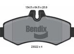 Bendix Braking BPD1257 Set Di Pastiglie Freno, Freno A Disco Oe 0004214110 Compatibile Con Classe V, Vito