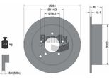 Bendix Braking BDS1343 Disco Freno Oe 584113A300 Compatibile Con Highway, Ix35, Santa Fe, Trajet, Tucson, Sportage