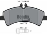 Bendix Braking BPD1116 Set Di Pastiglie Freno, Freno A Disco Oe 0044208120 Compatibile Con Sprinter, Crafter