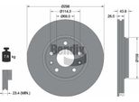 Bendix Braking BDS1030 Disco Freno Oe 402060002R Compatibile Con Scenic, Laguna, Latitude, Megane