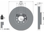 Bendix Braking BDS1512 Disco Freno Oe 569004 Compatibile Con Signum, Vectra