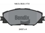 Bendix Braking BPD1185 Set Di Pastiglie Freno, Freno A Disco Oe 19184911 Compatibile Con Auris, Mirai, Prius, Rav 4